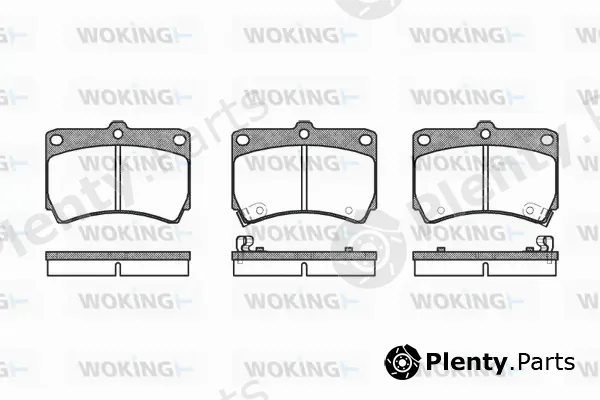 Woking P3123.12 — Brake Pad Set, disc brake