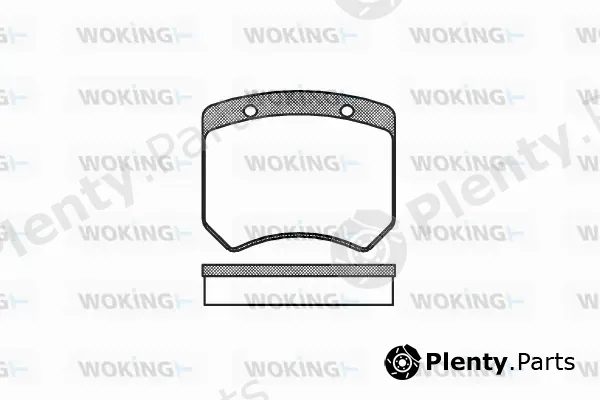 Woking P1513.00 — Brake Pad Set, disc brake