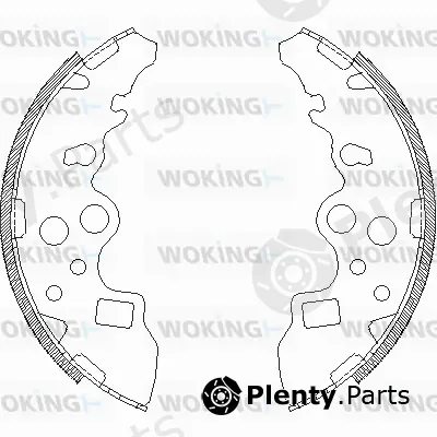 Woking Z4159.00 — Brake Shoe