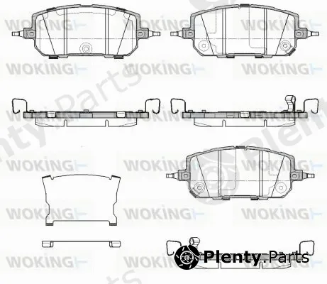 Woking P18603.02 — Brake Pad Set, disc brake