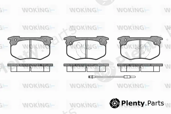 Woking P1293.02 — Brake Pad Set, disc brake