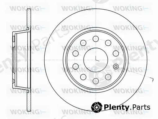 Woking D61340.00 — Brake Disc