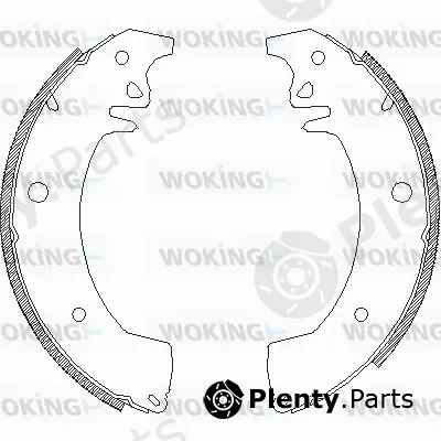 Woking Z4078.00 — Brake Shoe