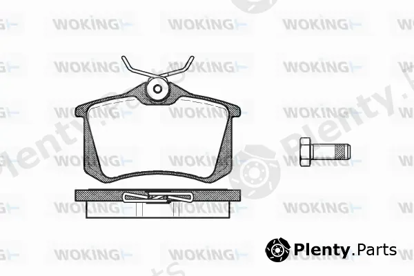 Woking P3633.10 — Brake Pad Set, disc brake