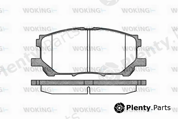 Woking P11393.00 — Brake Pad Set, disc brake