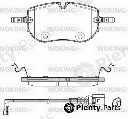 Woking P18643.01 — Brake Pad Set, disc brake