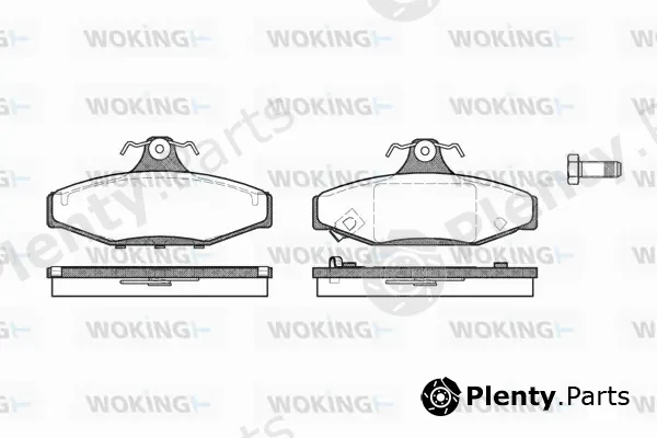 Woking P2353.12 — Brake Pad Set, disc brake