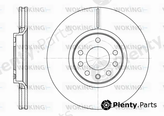 Woking D6729.10 — Brake Disc