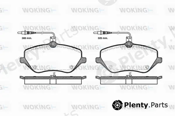 Woking P10013.04 — Brake Pad Set, disc brake
