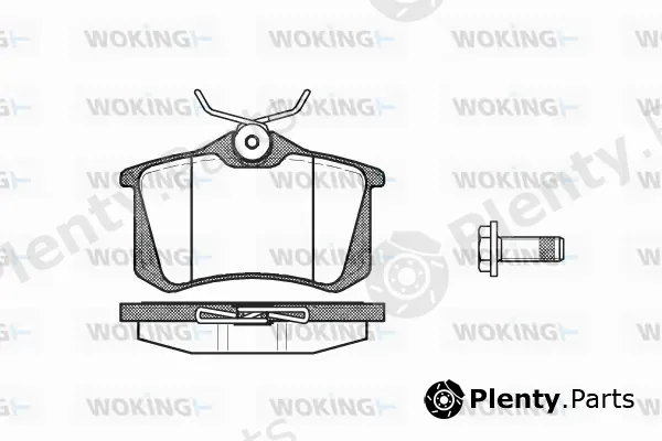 Woking P3633.05 — Brake Pad Set, disc brake