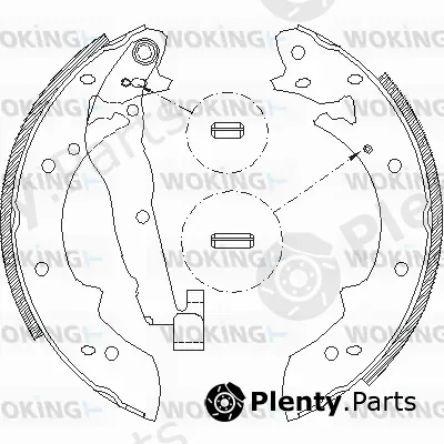 Woking Z4027.01 — Brake Shoe