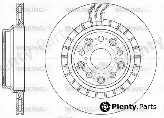 Woking D61879.10 — Brake Disc