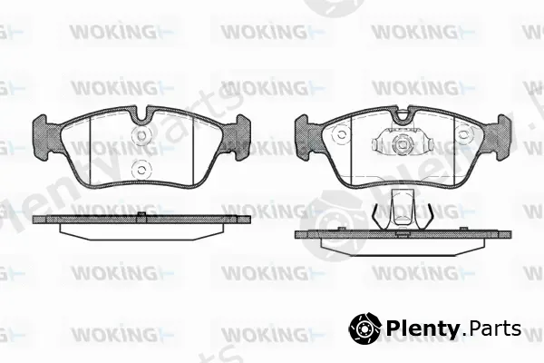 Woking P2843.40 — Brake Pad Set, disc brake
