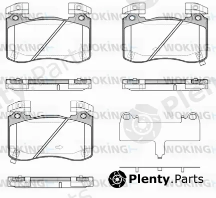 Woking P19133.02 — Brake Pad Set, disc brake