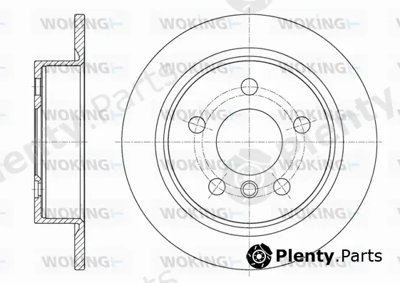 Woking D61618.00 — Brake Disc