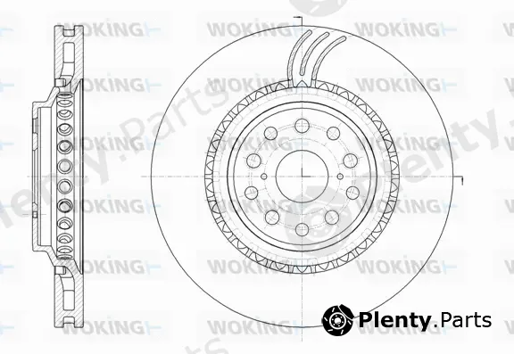 Woking D61878.10 — Brake Disc
