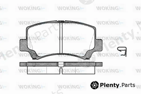 Woking P6103.02 — Brake Pad Set, disc brake