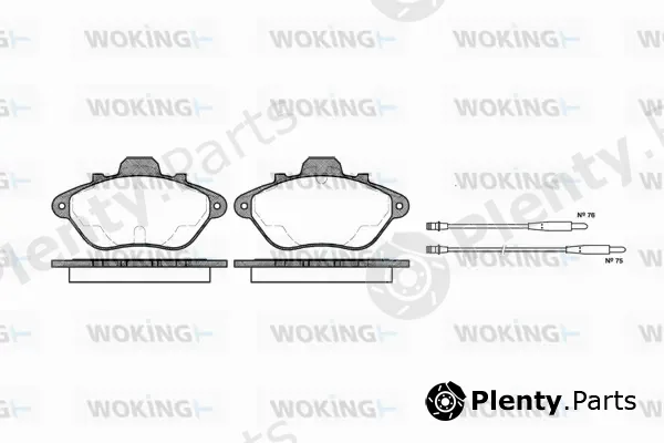 Woking P2103.04 — Brake Pad Set, disc brake