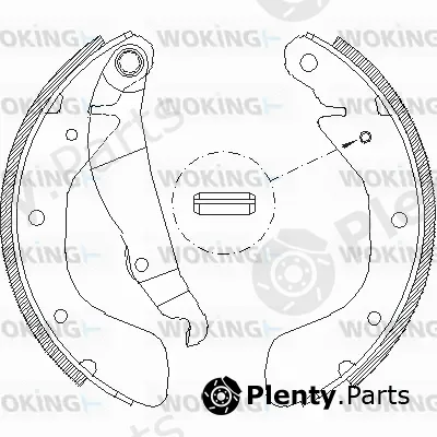 Woking Z4398.00 — Brake Shoe