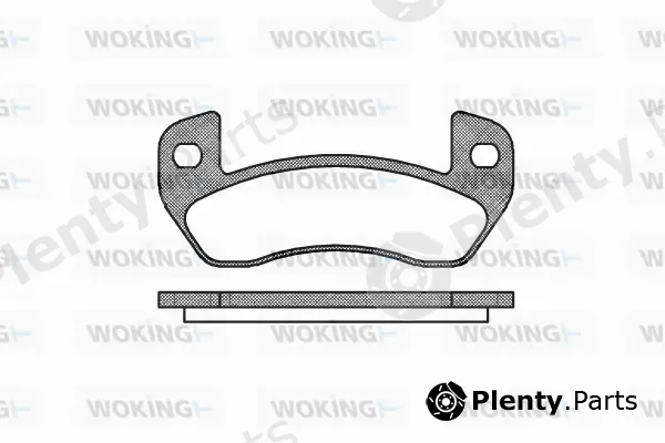 Woking P10523.00 — Brake Pad Set, disc brake
