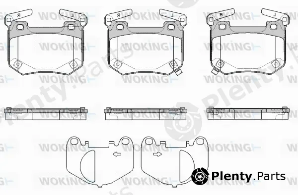 Woking P19493.02 — Brake Pad Set, disc brake