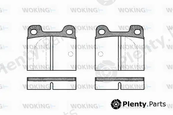 Woking P1033.00 — Brake Pad Set, disc brake