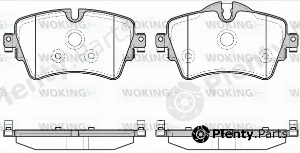 Woking P14993.08 — Brake Pad Set, disc brake