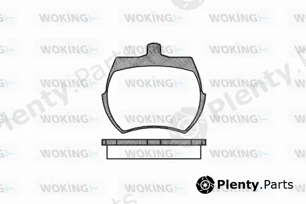 Woking P1503.00 — Brake Pad Set, disc brake