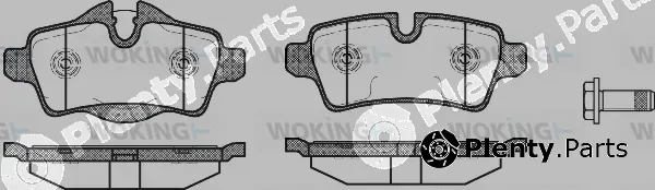 Woking P12443.00 — Brake Pad Set, disc brake