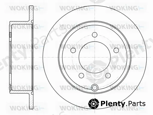 Woking D61025.00 — Brake Disc