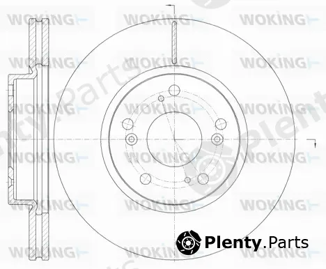Woking D6986.10 — Brake Disc