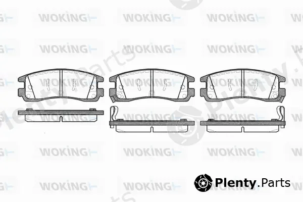 Woking P4663.22 — Brake Pad Set, disc brake