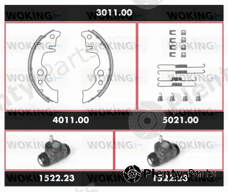 Woking 3011.00 — Brake Kit, drum brake Precision Kit