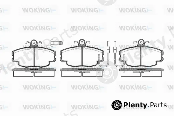 Woking P0413.02 — Brake Pad Set, disc brake