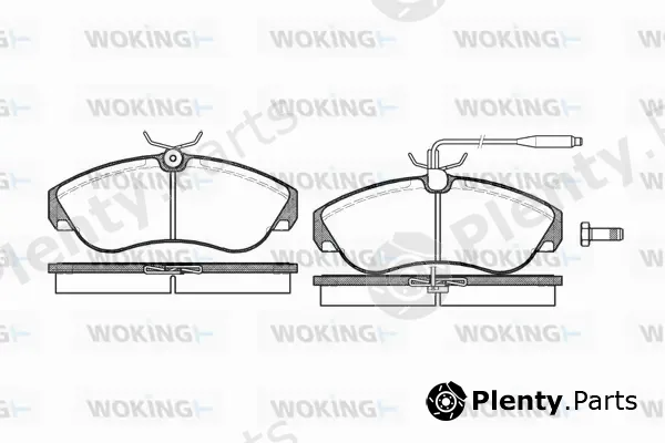 Woking P5873.02 — Brake Pad Set, disc brake