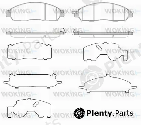 Woking P17123.24 — Brake Pad Set, disc brake