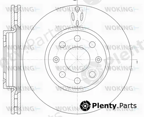 Woking D6981.10 — Brake Disc