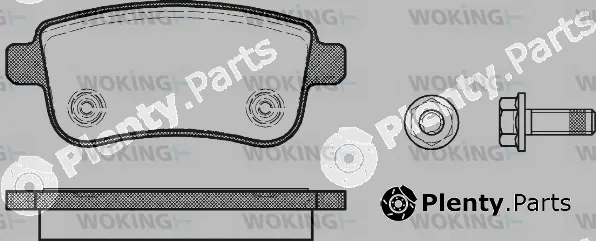 Woking P12873.00 — Brake Pad Set, disc brake