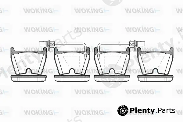 Woking P9963.02 — Brake Pad Set, disc brake