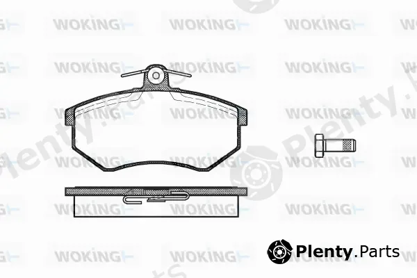 Woking P0343.00 — Brake Pad Set, disc brake