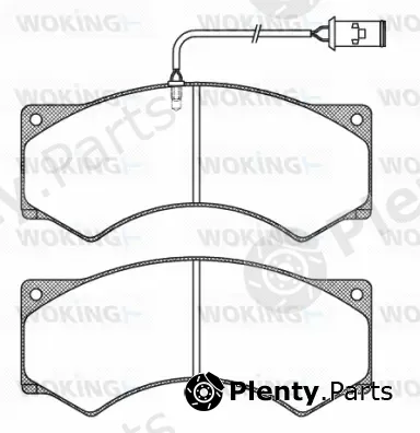 Woking JSA3773.41 — Brake Pad Set, disc brake