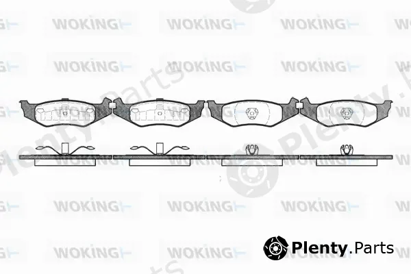 Woking P5933.00 — Brake Pad Set, disc brake