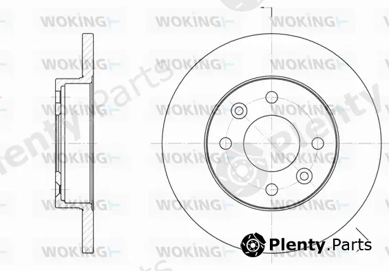 Woking D6067.00 — Brake Disc