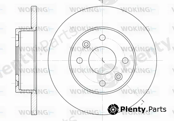 Woking D6077.00 — Brake Disc