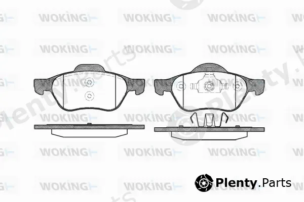 Woking P8623.00 — Brake Pad Set, disc brake