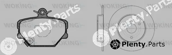 Woking 86053.00 — Brake Kit, disc brake