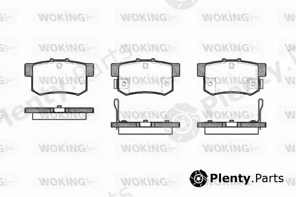 Woking P2253.22 — Brake Pad Set, disc brake