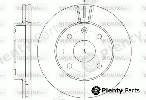 Woking D6959.10 — Brake Disc