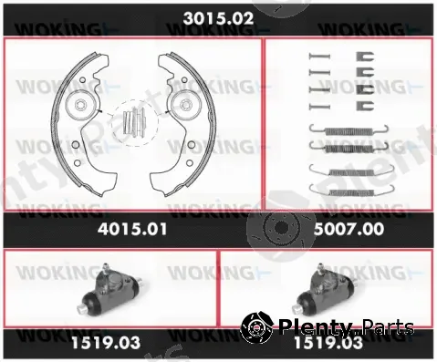 Woking 3015.02 — Brake Kit, drum brake Precision Kit