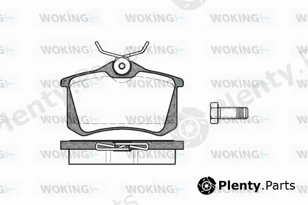 Woking P3633.01 — Brake Pad Set, disc brake